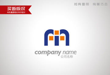 M字母标志