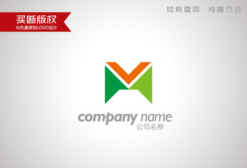 M字母标志