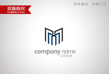 M字母标志