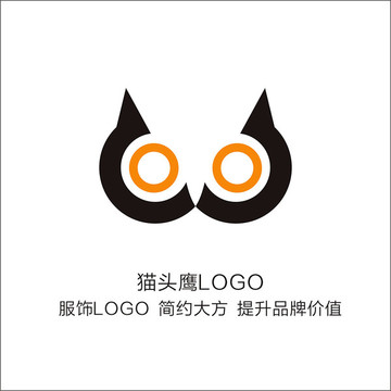 貓頭鷹LOGO 字母CO