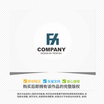 字母Fh組合LOGO