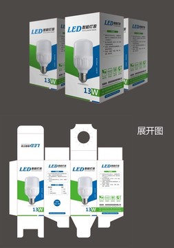 LED燈泡燈具包裝節(jié)能燈設計