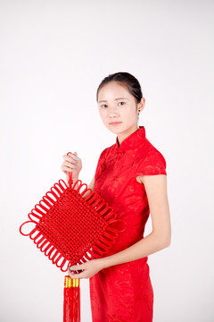 新年旗袍美女
