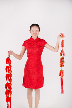 美女旗袍