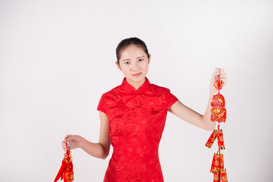 美女旗袍