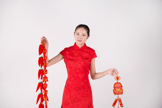 美女旗袍