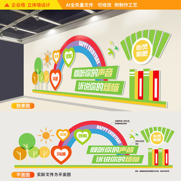 心理咨詢教室宣傳墻