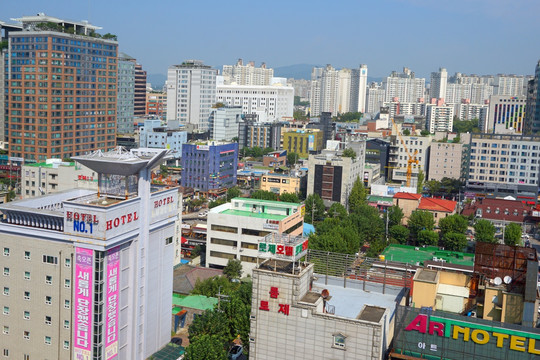 韩国水原风光 宾馆酒店建筑外景