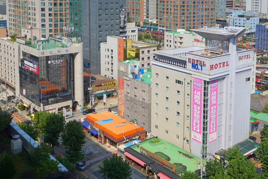 韩国水原风光 宾馆酒店建筑外景