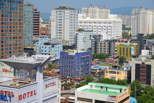 韩国水原风光 宾馆酒店建筑外景