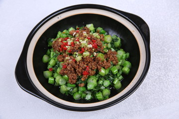 肉末青菜