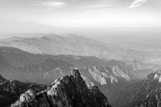 水墨黄山