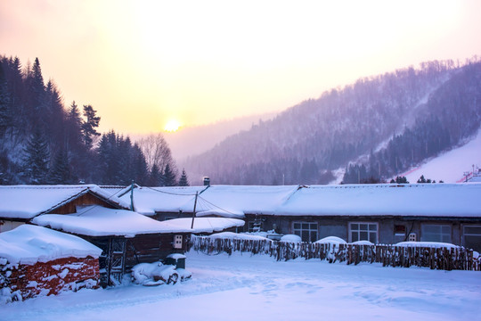 雪乡的早晨