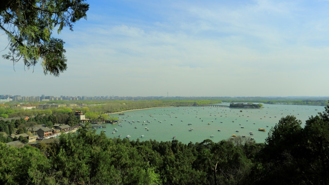 颐和园 昆明湖 游船图