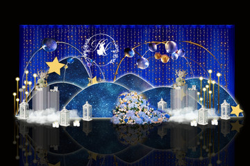 星空婚禮迎賓效果圖