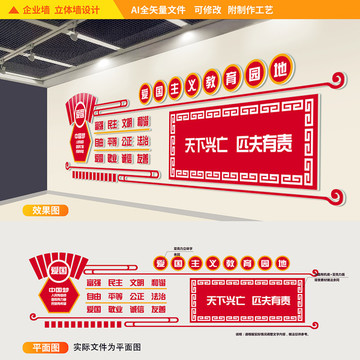 學校愛國主義建設文化墻