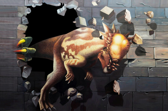 3D立體畫 鐵頭龍 造夢(mèng)視界