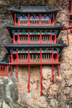 悬空寺 微缩景观 宗教建筑