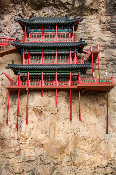 悬空寺 微缩景观 宗教建筑