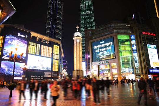 重庆解放碑夜景