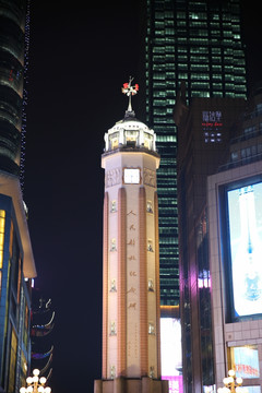 重庆解放碑夜景