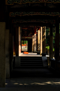 寺庙蒲团 寺庙走道