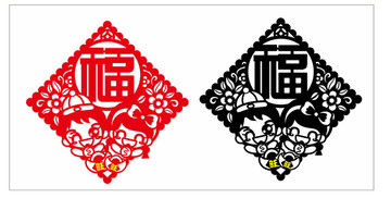 賀年小孩福貼