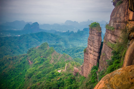 韶关丹霞山巴寨风景