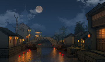 maya2015模型 江南水鄉(xiāng)