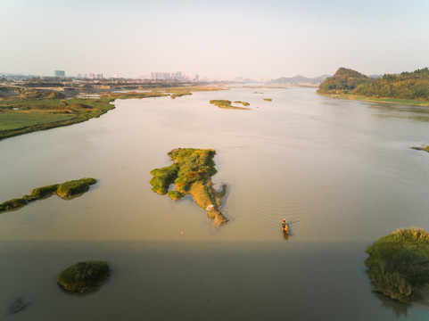 岷江河床