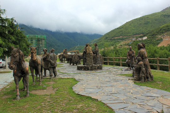 茶马古道雕塑