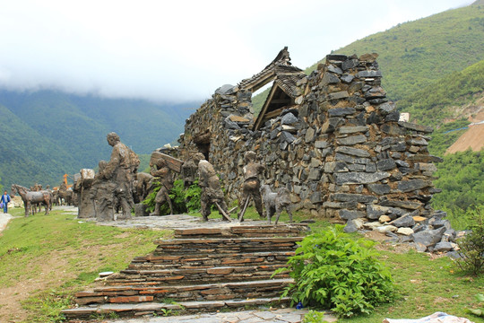 茶马古道雕塑