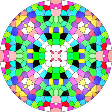 透光彩色玻璃