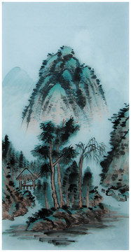 禅意 水墨山水画