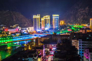 汶川夜景