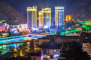 汶川夜景