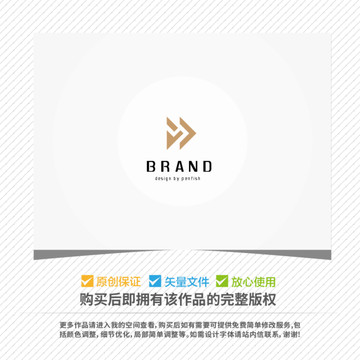 字母Y三角形前進(jìn)箭頭LOGO