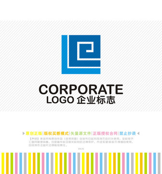 GL字母logo