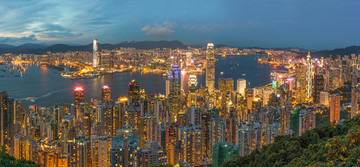 香港全景夜景