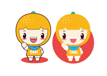 卡通小桔子 可愛(ài)小桔子