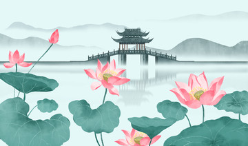 西湖十景 曲院風(fēng)荷