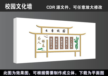 學校校園文化墻宣傳展板高清