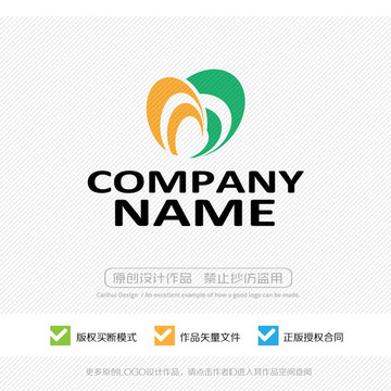 愛心 logo設(shè)計