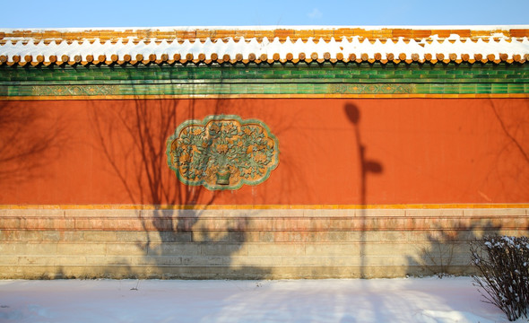 古建筑雪景 冰雪风光 雪景 冬