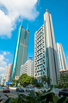 深圳街景 地王大夏 深圳供电局