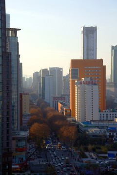 南京新街口城市建筑风光