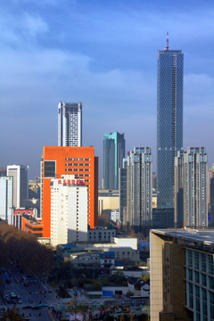 南京新街口城市建筑风光