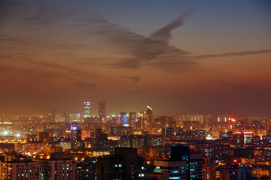 南京河西新城夜景