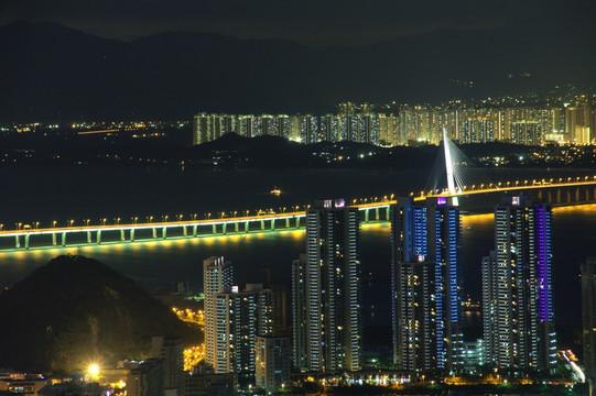 深圳湾城市夜色