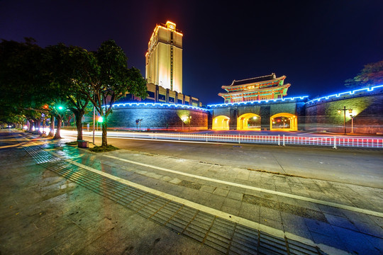 惠州朝京门夜景